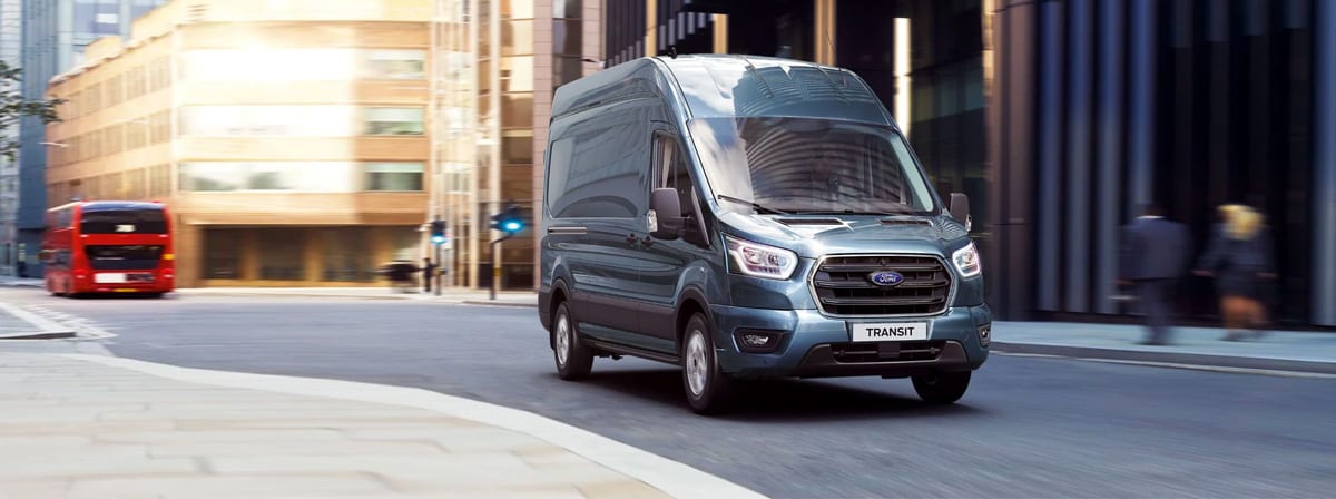 ford transit van ford transit van vista de conducción