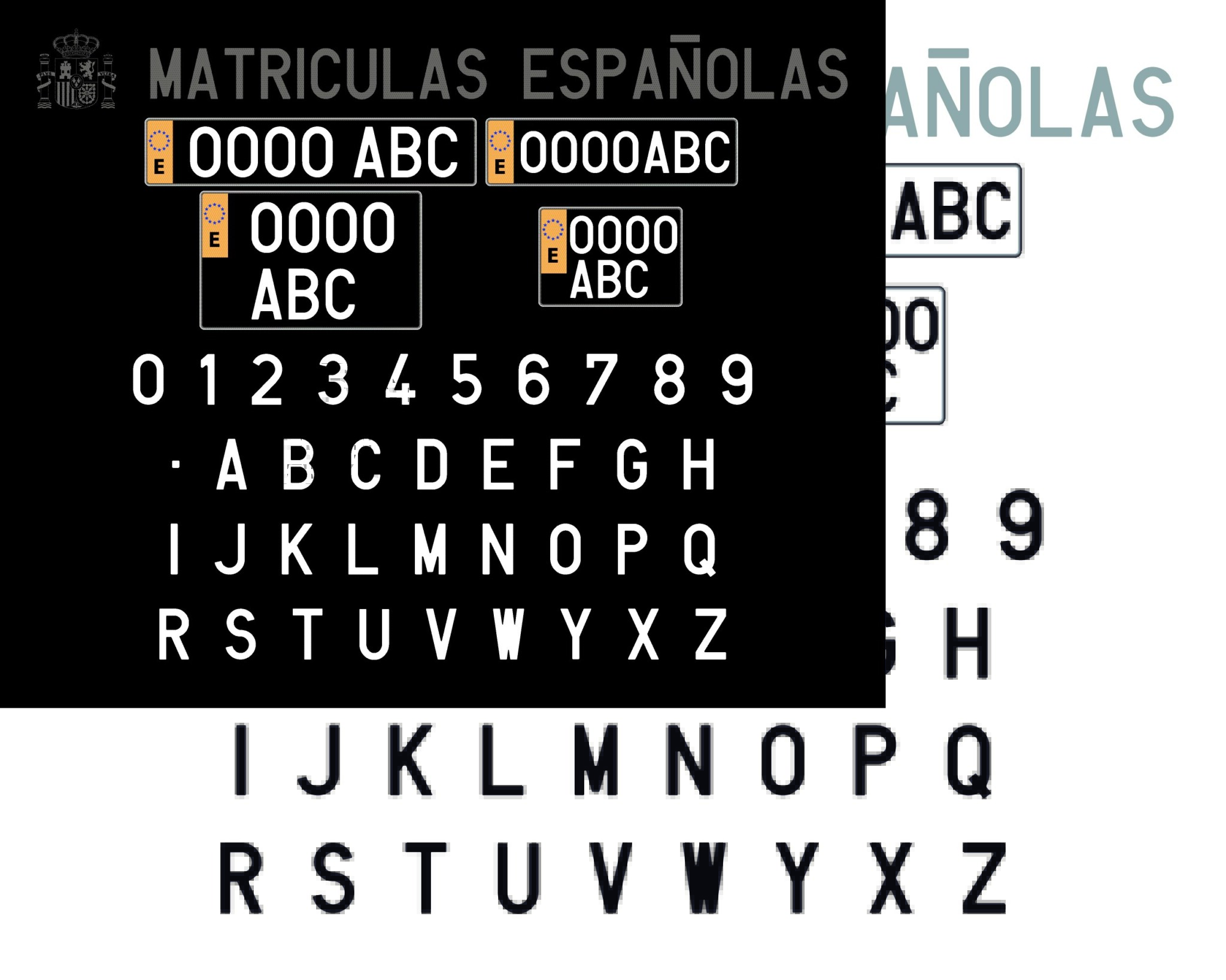 matriculas matriculas españolas