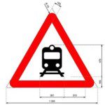 señal tráfico paso a nivel